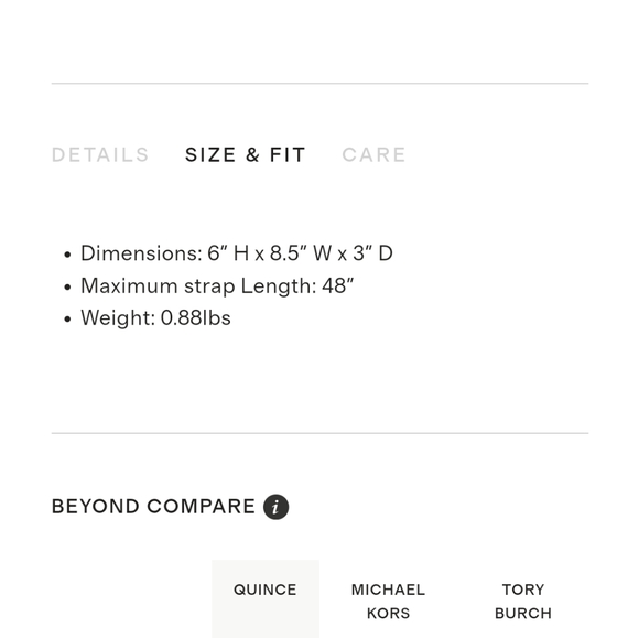 Quince Italian Leather Crossbody Bag Stone NEW - Picture 10 of 15